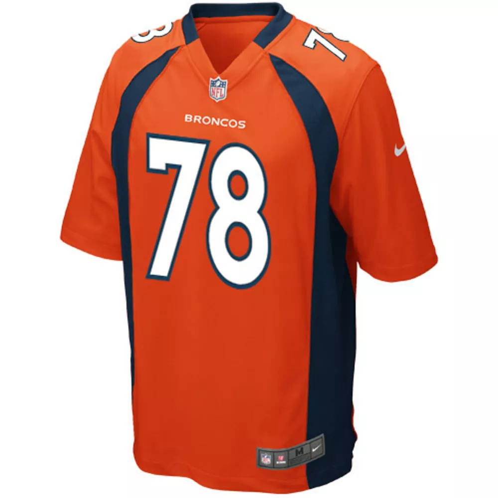 Youth Denver Broncos Ryan Clady Nike Orange Team Color Game Jersey - Image 3
