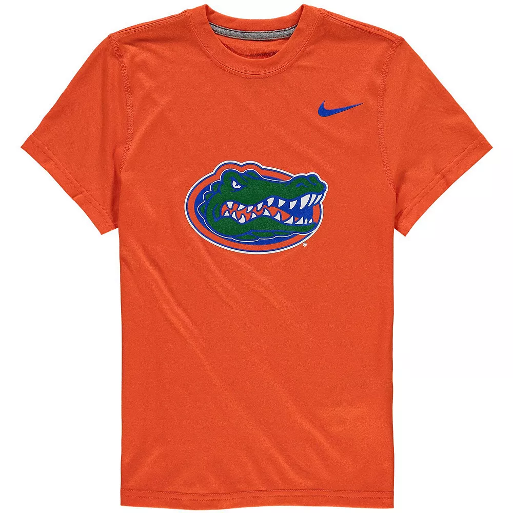 Youth Nike Orange Florida Gators Logo Legend Dri-FIT T-Shirt