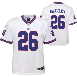Youth Nike Saquon Barkley White New York Giants Color Rush Player Game Jersey