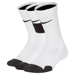 Boys Nike 3-Pack Elite Basketball Crew Socks