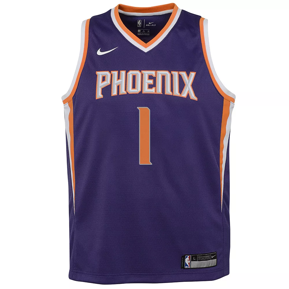 Youth Nike Devin Booker Purple Phoenix Suns Swingman Jersey - Icon Edition - Image 3