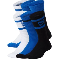 Kids Nike 6-Pack Everyday Cushioned Crew Socks