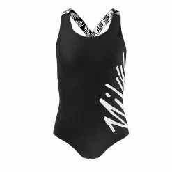 Girls 6-20 Nike Script Logo Crossback One-Piece Swimsuit