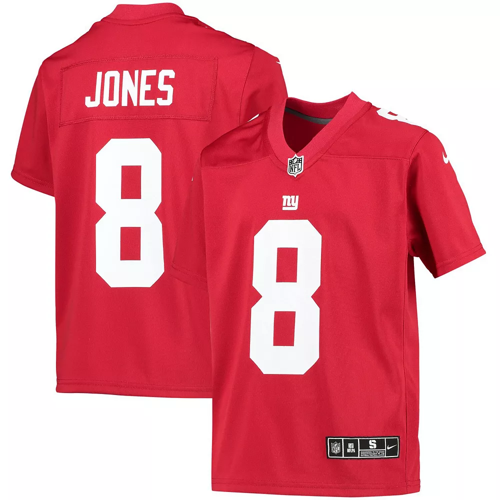 Youth Nike Daniel Jones Red New York Giants Inverted Team Game Jersey