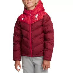 Youth Nike Red Liverpool Synthetic Filled Full-Zip Hoodie