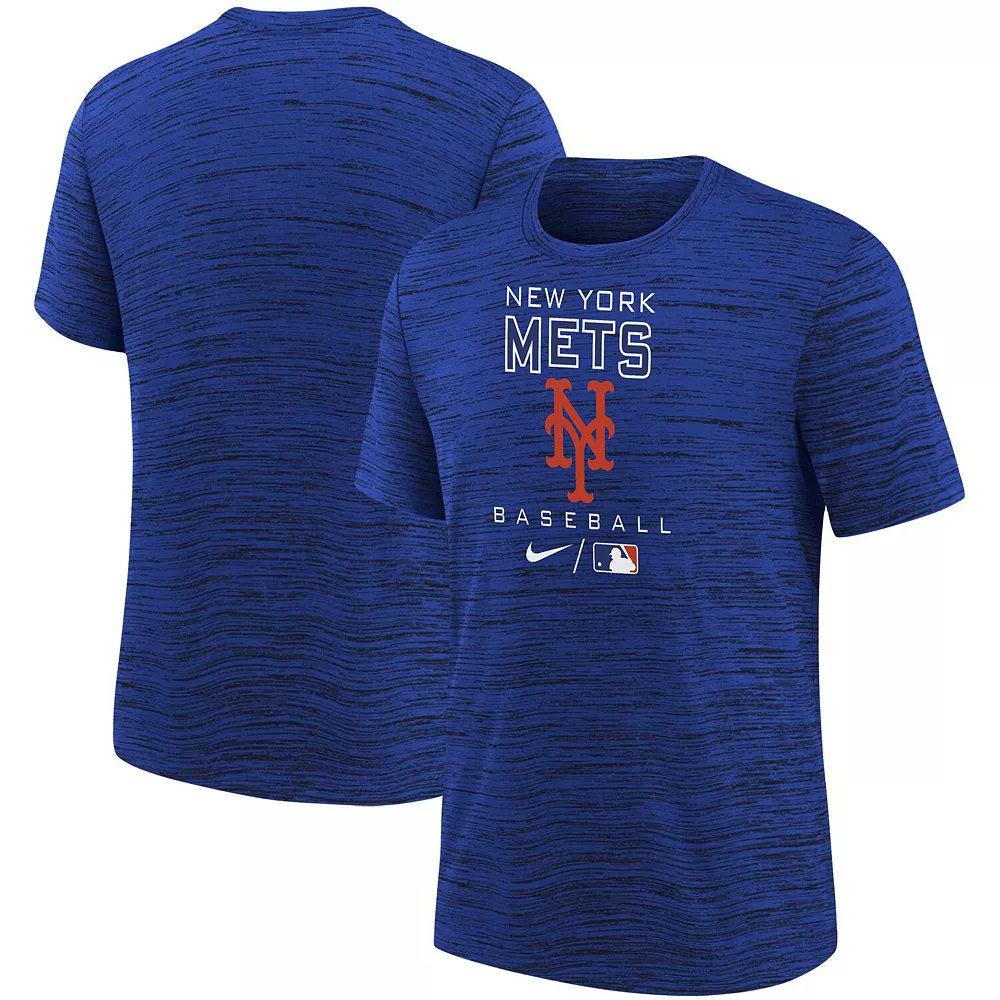 Youth Nike Royal New York Mets Authentic Collection Practice Velocity Space-Dye Performance T-Shirt