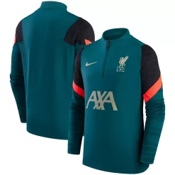 Youth Nike Green Liverpool Strike Drill Performance Top