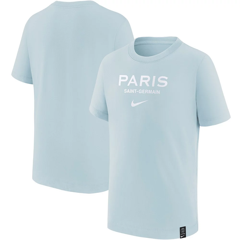 Youth Nike Light Blue Paris Saint-Germain Swoosh T-Shirt