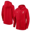 Youth Nike Red Liverpool Club Full-Zip Hoodie