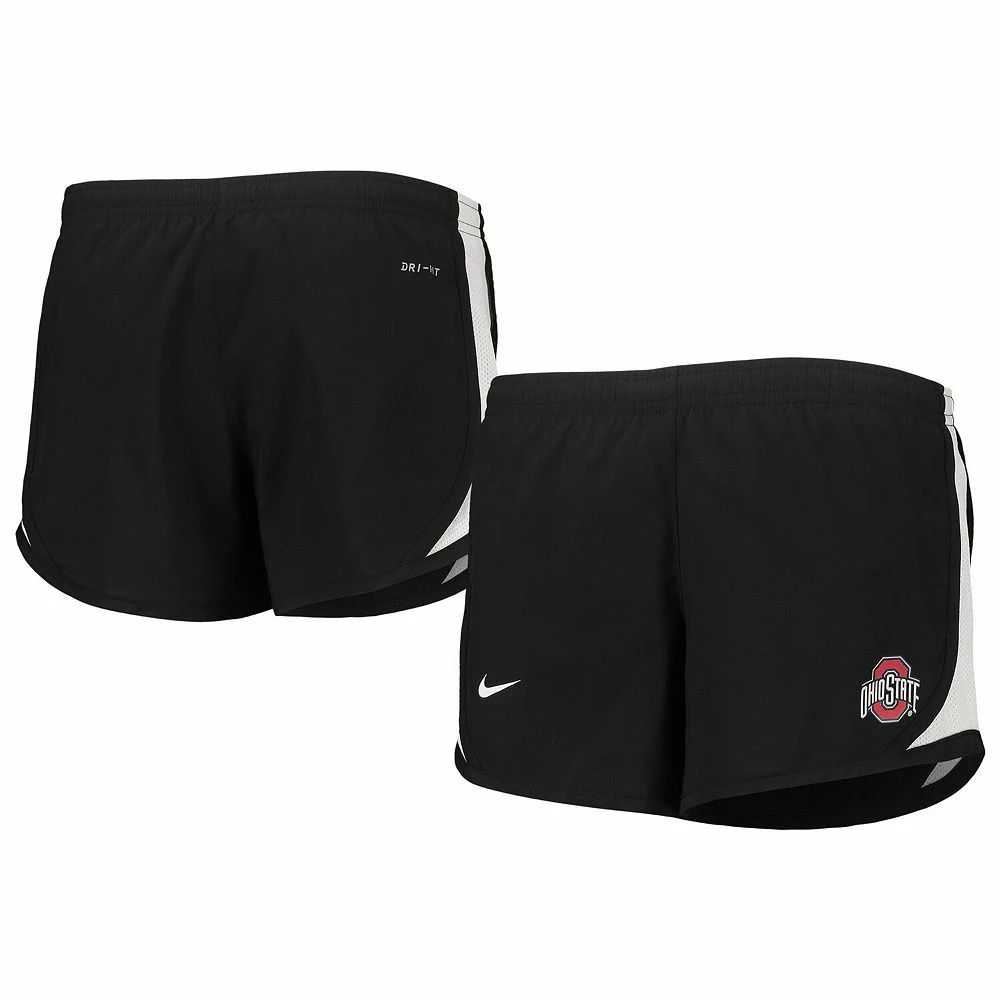 Girls Youth Nike Black Ohio State Buckeyes Tempo Performance Shorts