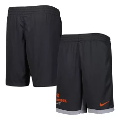 Youth Nike Anthracite Clemson Tigers Trophy Performance Shorts