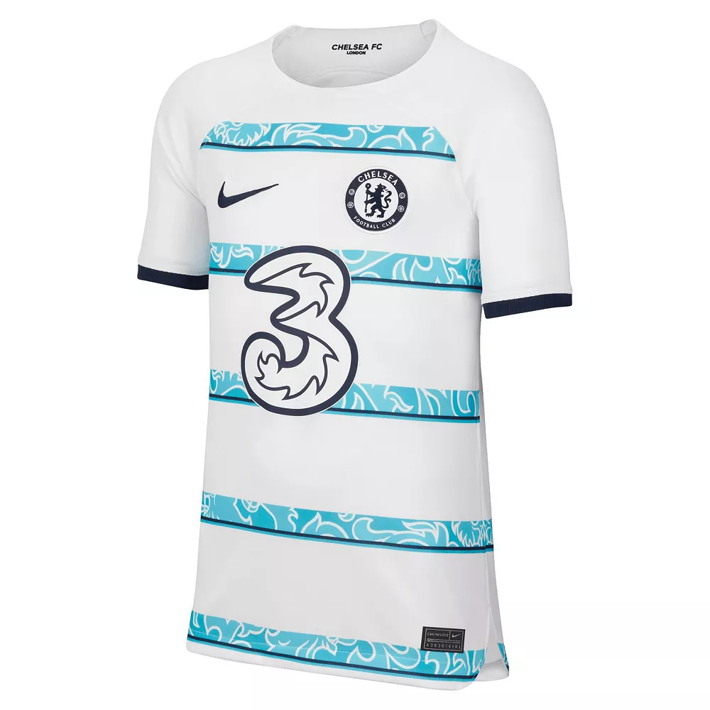 Youth Nike Jorginho White Chelsea 2022/23 Away Breathe Stadium Replica Player Jersey - Image 3