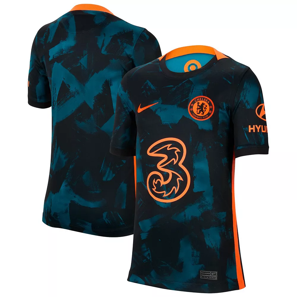 Youth Nike Blue Chelsea 2021/22 Third Breathe Stadium Replica Jersey - Image 2