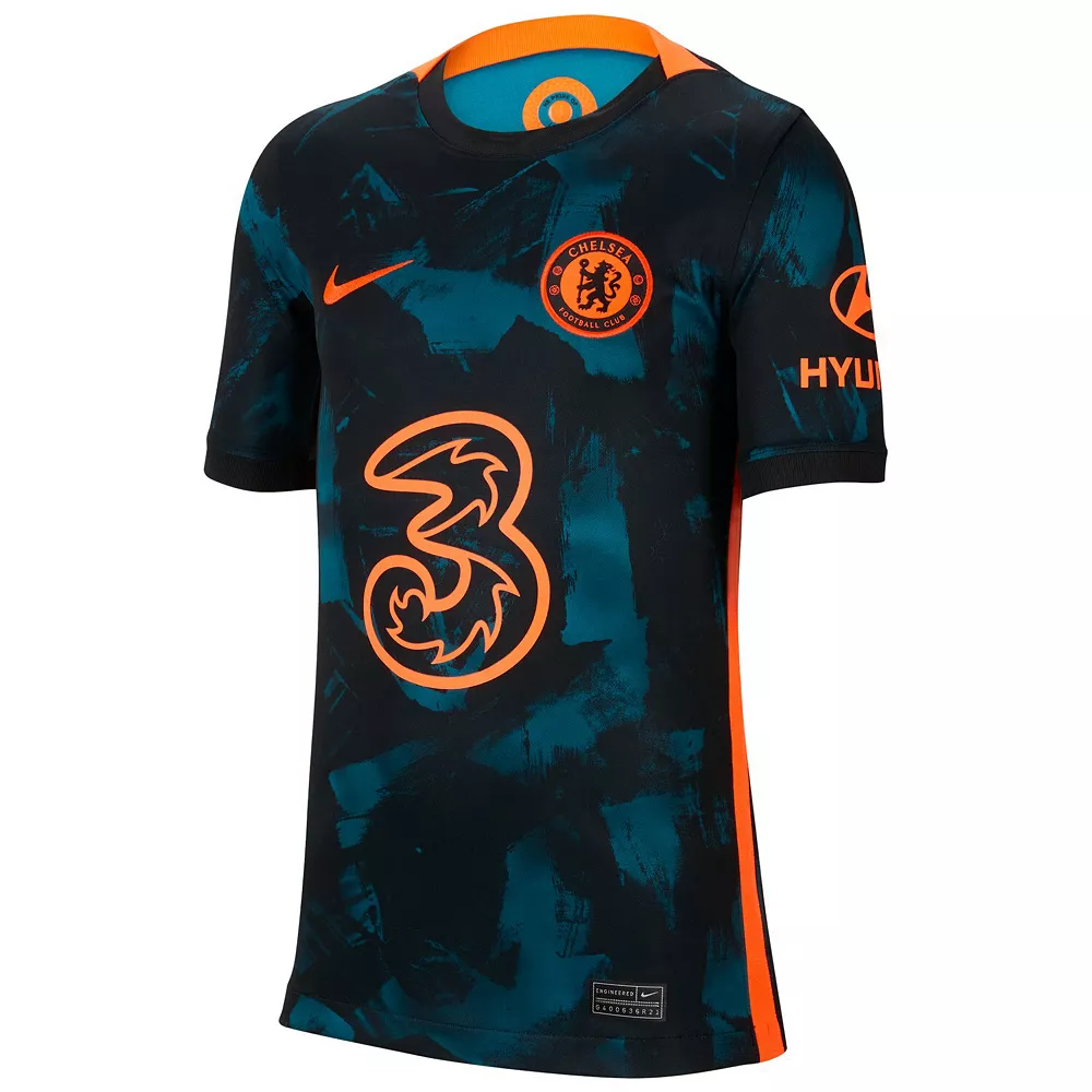 Youth Nike Blue Chelsea 2021/22 Third Breathe Stadium Replica Jersey - Image 3