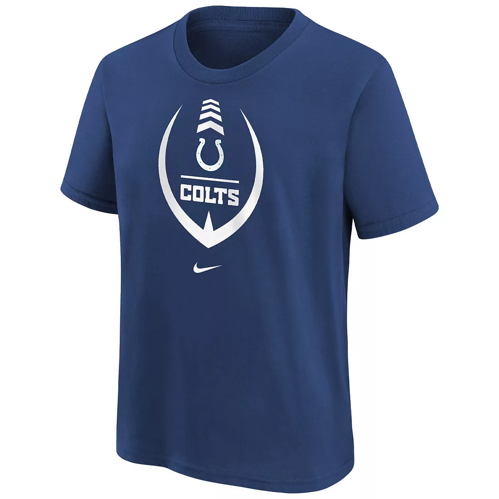 Youth Nike Royal Indianapolis Colts Icon Football T-Shirt - Image 3