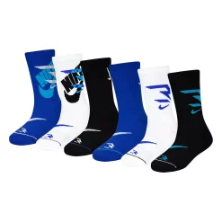 Boys Nike 3BRAND by Russell Wilson 6-Pack Crew Socks